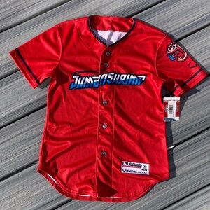 MLB - Jacksonville Jumbo Shrimp Minor League Baseball Youth Kids Jersey - S